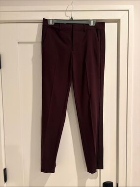 Vince Women’s Slim Dress Pants in Burgundy
